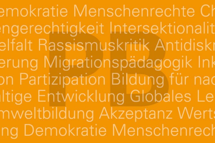 typografische motivkachel für die abteilung politische bildung – version 1