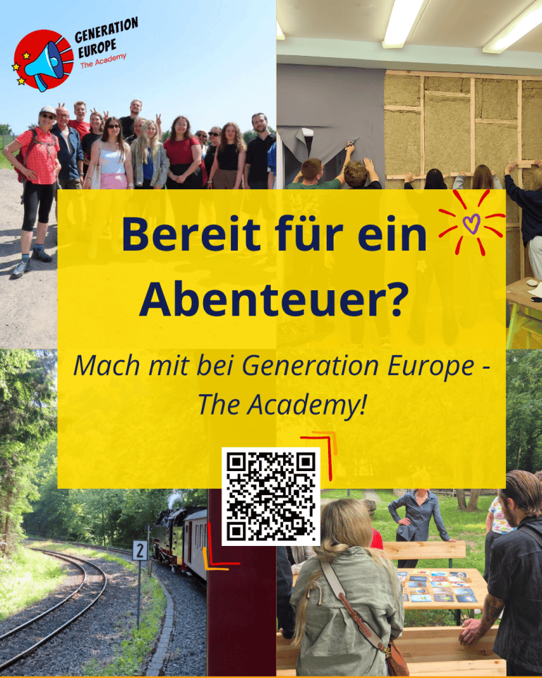 Generation Europe – The Academy: Internationale Jugendbegegnung 2026